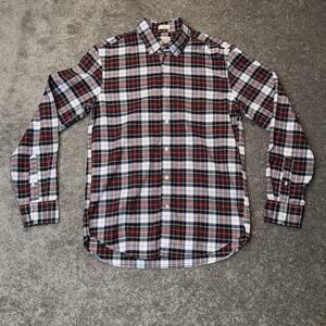 J.Crew Broken-In Oxford Shirt Slim Fit Plaid Organic Cotton Men’s M